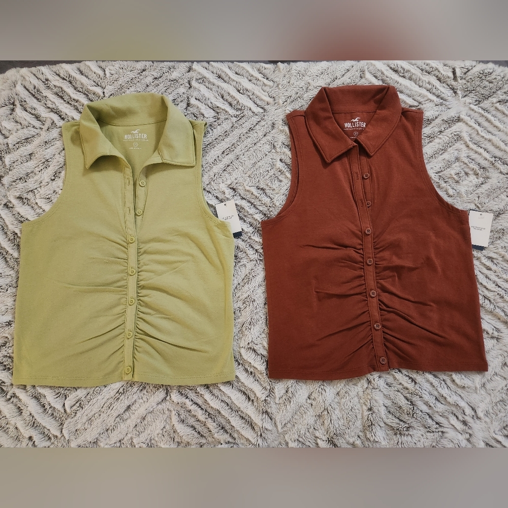 Hollister Sleeveless Crop Tops